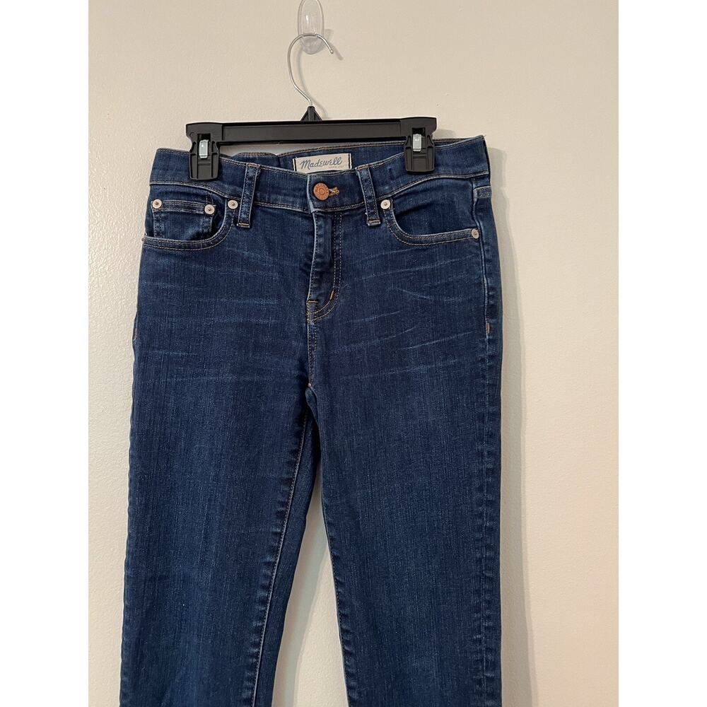 Madewell Women’s Jeans Size 25 Alley Straight Fit 26x29.5 stretch Dark Wash - Picture 4 of 11